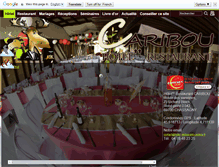 Tablet Screenshot of hotel-restaurant-caribou.fr